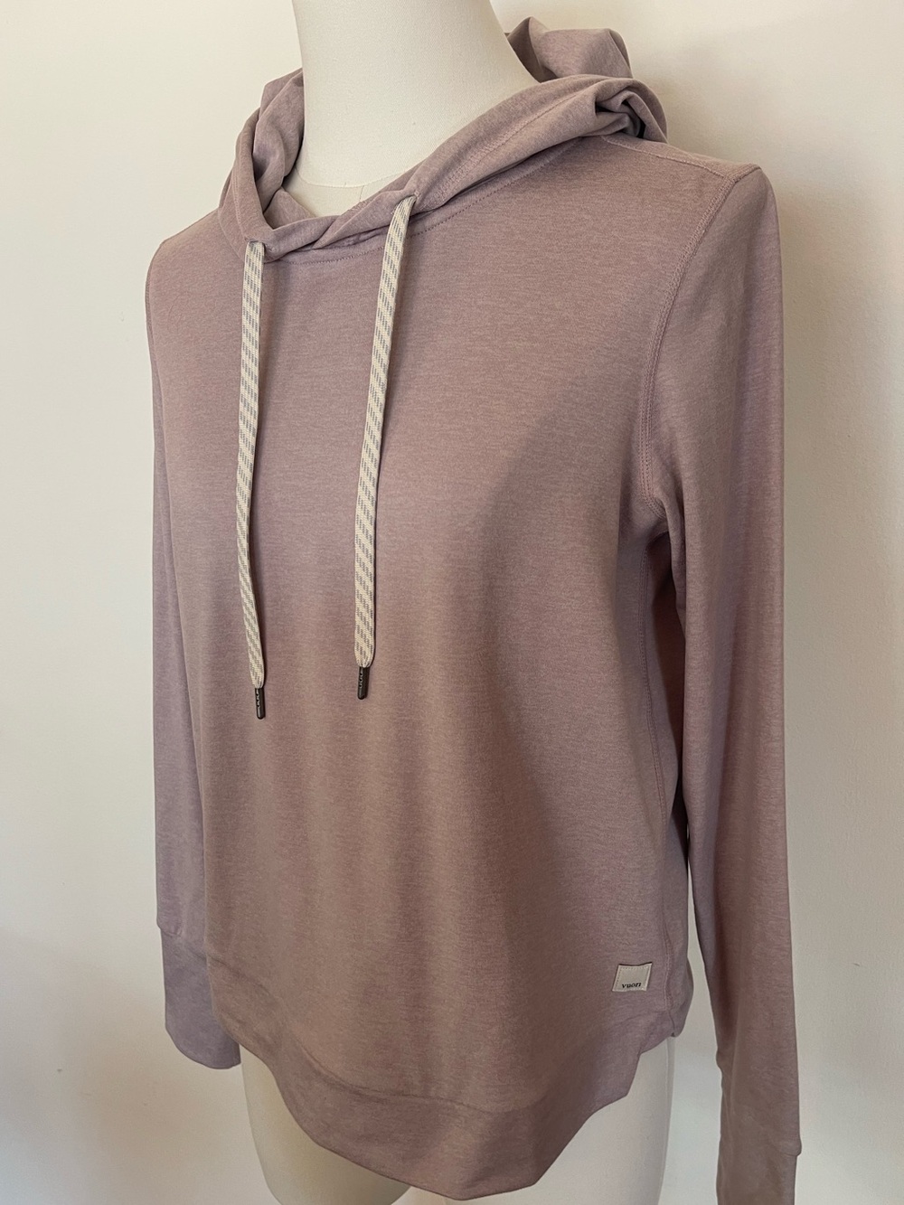 Vuori Mauve Heathered Halo Essential Hoodie Pullover Purple Activewear